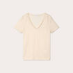 T-shirt manches courtes irisé couleur or femme