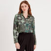 Chemise manches longues noir femme