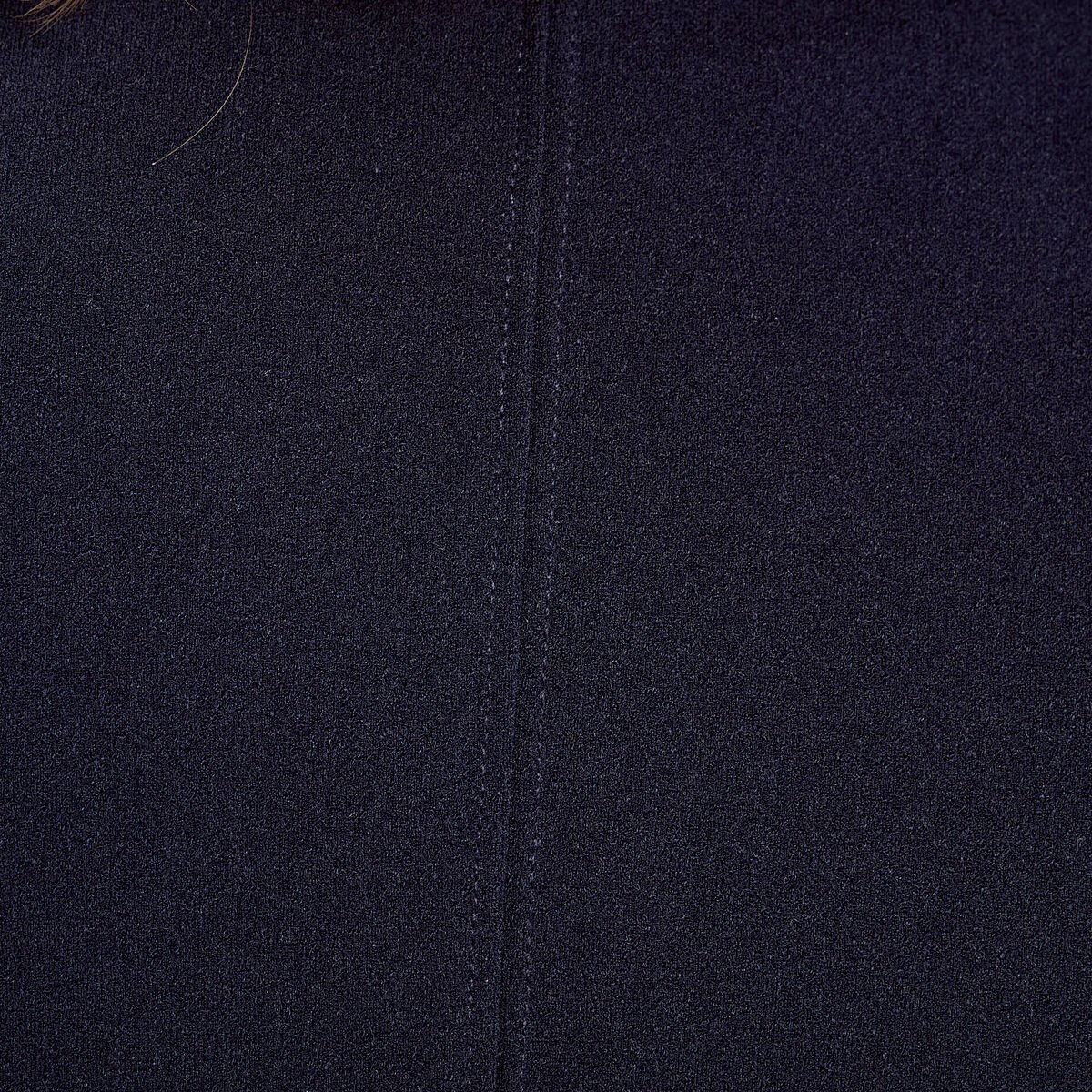 Sweat manches longues zippé bleu marine femme