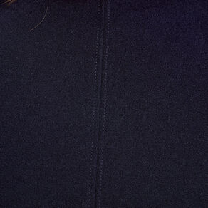 Sweat manches longues zippé bleu marine femme