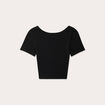 T-shirt manches courtes noir femme