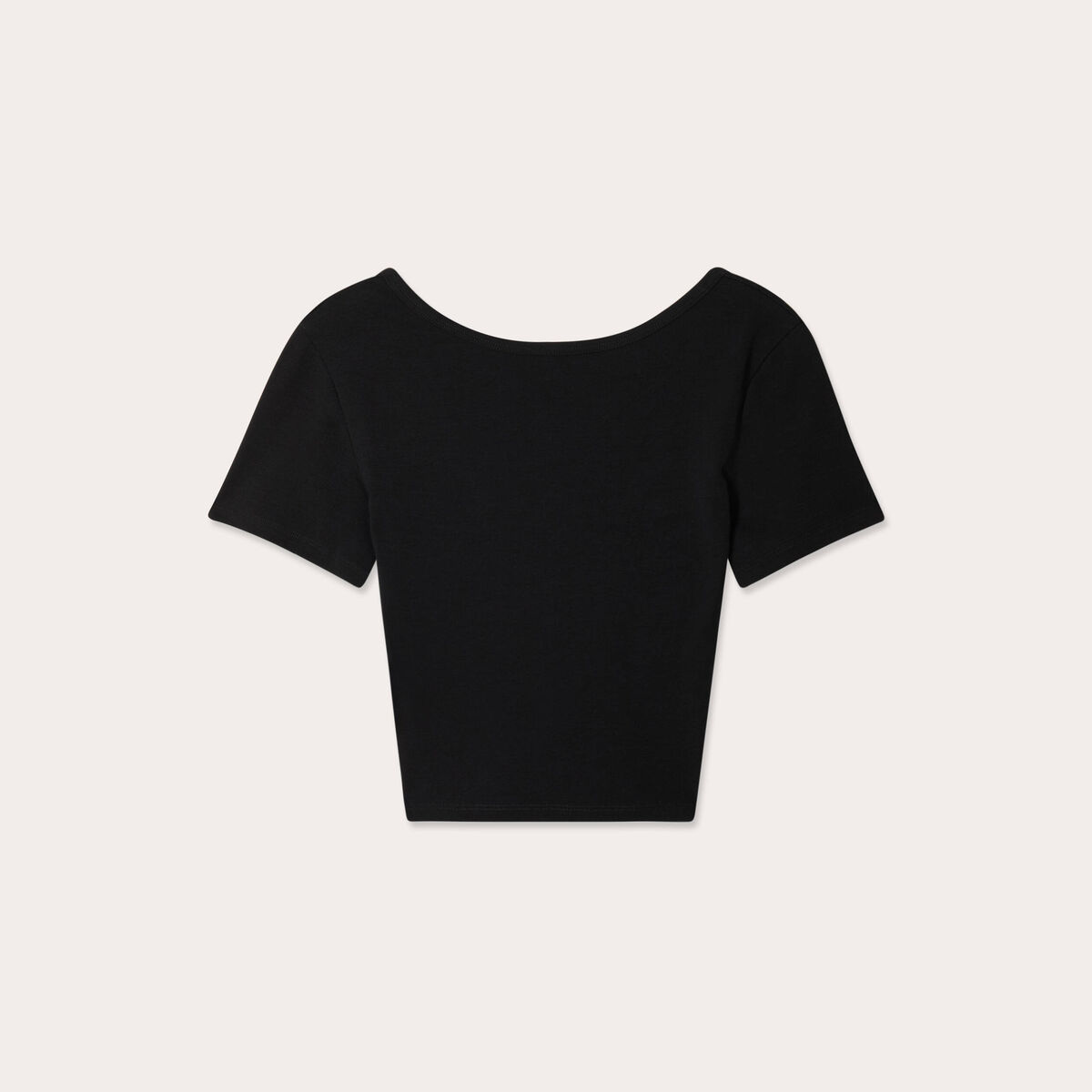 T-shirt manches courtes noir femme