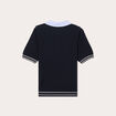 Polo manches courtes bleu marine femme