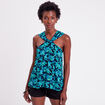 Blouse bretelles larges noir femme