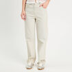 Jeans droit 5 poches denim bleach femme