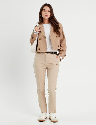 T-shirt manches courtes blanc femme