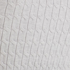 Débardeur tricot torsades gris clair femme