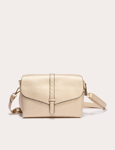 Sac similicuir couleur or femme