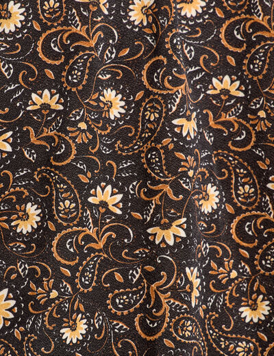 Blouse manches longues marron femme