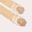 Ceinture élastiquée couleur or femme