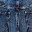 Jean droit taille standard bleu femme