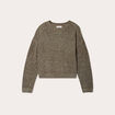Pull col montant vert kaki femme