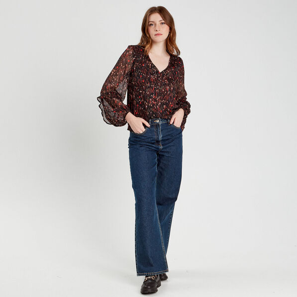 blouse manches longues noir femme Blouse manches longues noir femme
