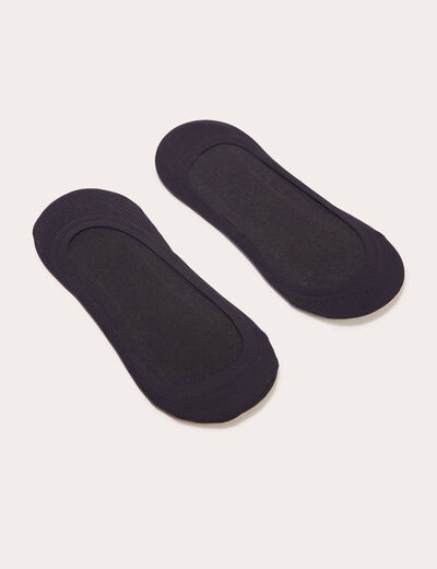 Lot 2 protèges-pieds noir femme