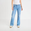 Jean bootcut taille basse denim triple stone femme