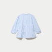 Chemise droite manches 3/4 blanc femme