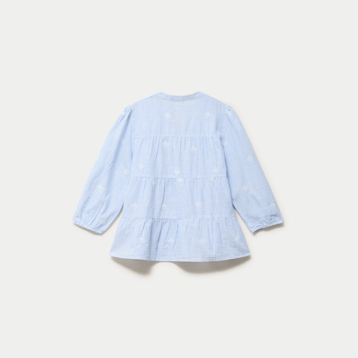 Chemise droite manches 3/4 blanc femme