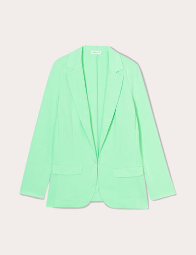 Veste blazer cintrée vert fluo femme