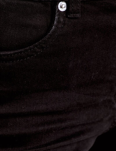Jeans bootcut taille haute denim noir femme