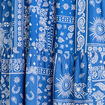 Jupe longue fluide bleu femme