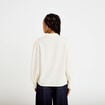 Blouse droite courte col v broderie ivoire femme