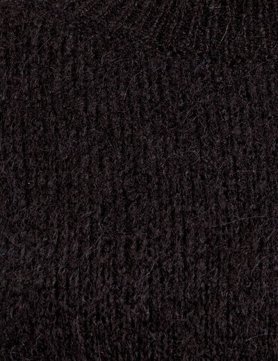 Pull manches longues noir femme