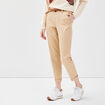 Pantalon chino 7/8ème beige femme