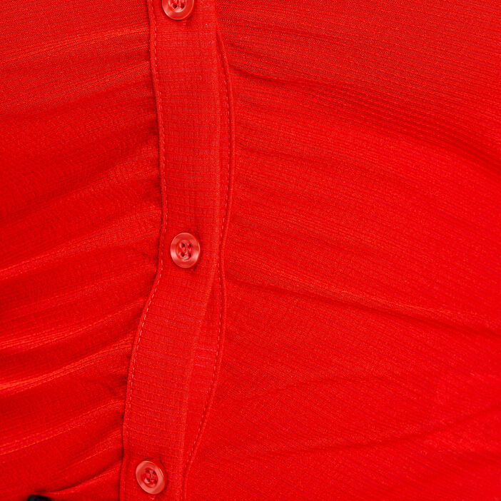 Chemise sans manches rouge femme