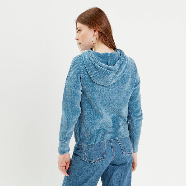pull a capuche bleu clair femme Pull à capuche bleu clair femme