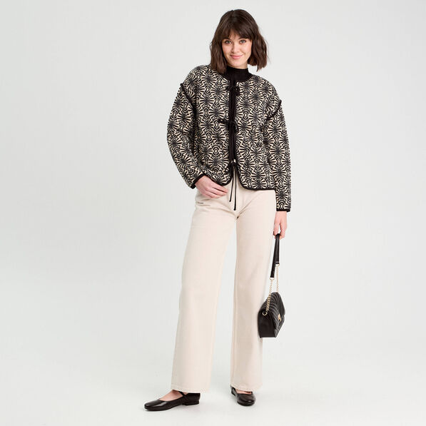 Veste matelassée noir femme