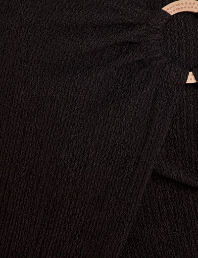 Jupe-short évasée noir femme