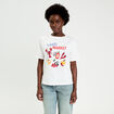 T-shirt manches courtes blanc femme