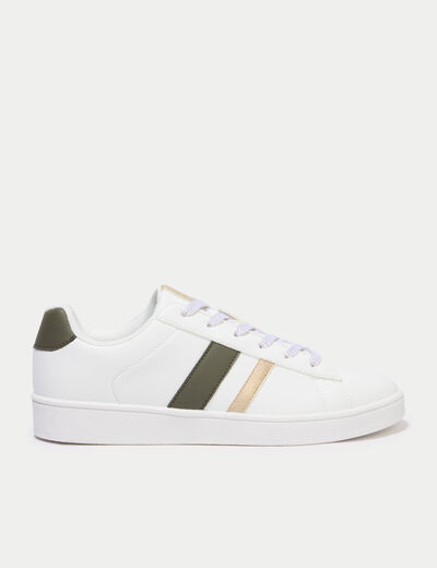 Baskets basses ecru femme