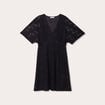 Robe évasée dentelle noir femme