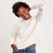 Pull d&eacute;tails bijoux ivoire femme