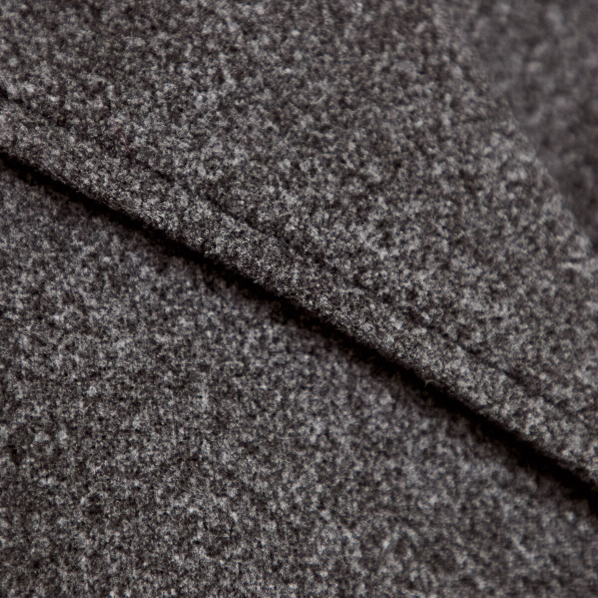 Trench court boutonn&eacute; gris femme