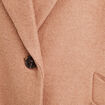 Manteau long oversize camel femme
