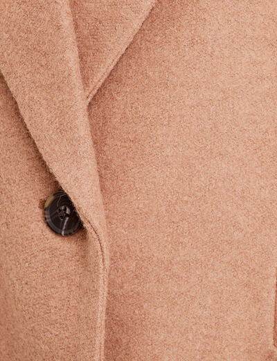 Manteau long oversize camel femme