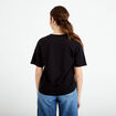 T-shirt col v manches courtes noir femme