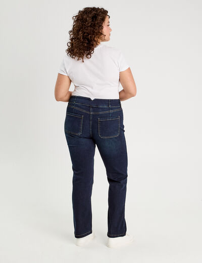 Jeans regular stretch denim brut femme