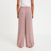 Pantalon large taille standard blanc femme