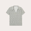 Blouse col polo vert olive femme
