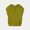 Gilet sans manches vert fonc&eacute; femme
