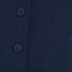 Gilet court cintr&eacute; sans manches bleu marine femme