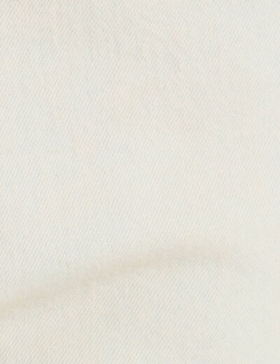 Jeans droit 5 poches denim bleach femme