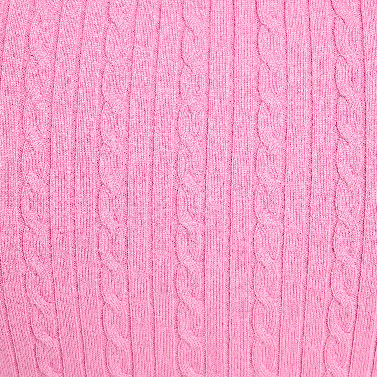 Top col polo manches courtes rose femme