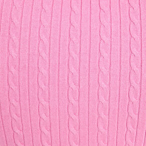 Top col polo manches courtes rose femme