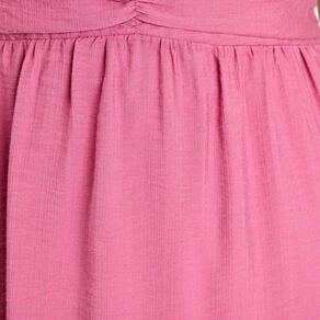 robe evasee avec fronces vieux rose femme Robe évasée avec fronces vieux rose femme