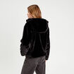 Parka r&eacute;versible &agrave; capuche noir femme
