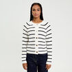 Gilet manches longues blanc femme